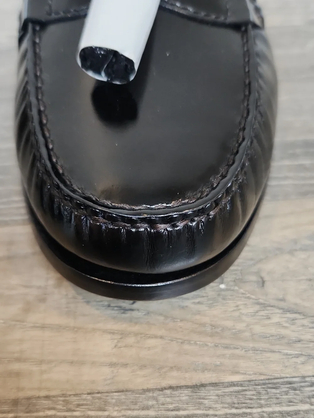 NWOB Cole Haan Men's Pinch Tassel Black Leather Loafers Size 9
